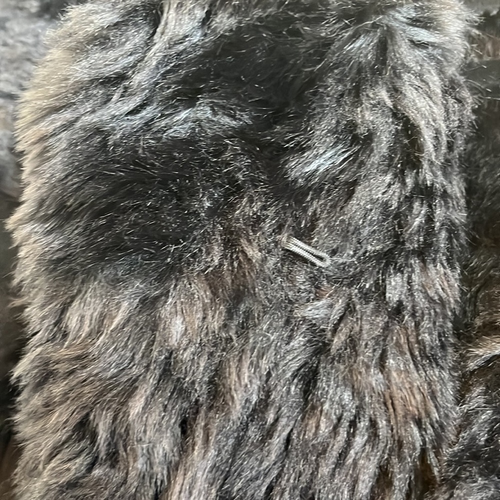Fabulous Furs Black Faux Shearling Coat - Picture 8 of 8